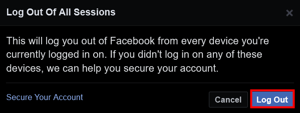 How to log out of Facebook on any devices youre logged into