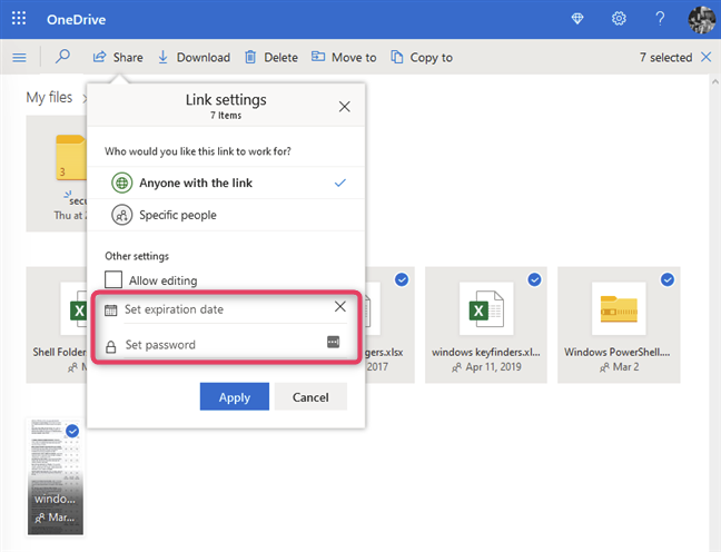 4 ways to share files and folders from OneDrive