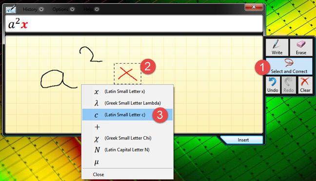 How to do math with the Math Input Panel in Windows