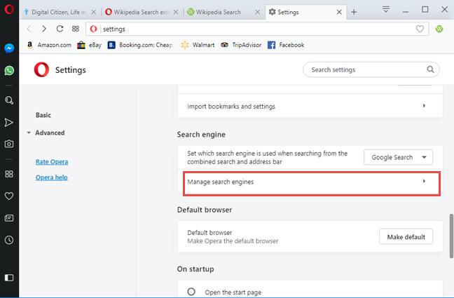 4 ways to change Operas default search engine to Bing, DuckDuckGo, and others