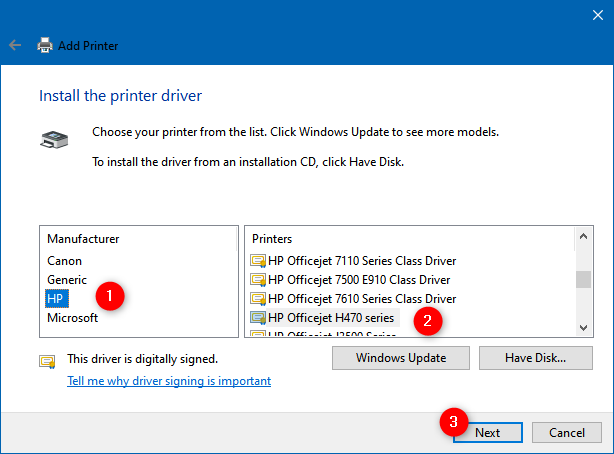 How to add a local printer on your Windows 10 computer, using a USB cable