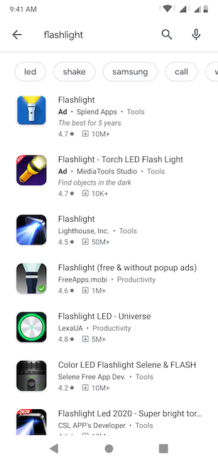 How to turn on the flashlight on your Android smartphone