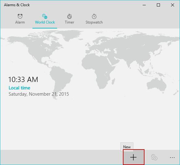 How to view the time in multiple countries, in Windows 10