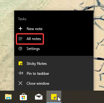 How to use Sticky Notes in Windows 10