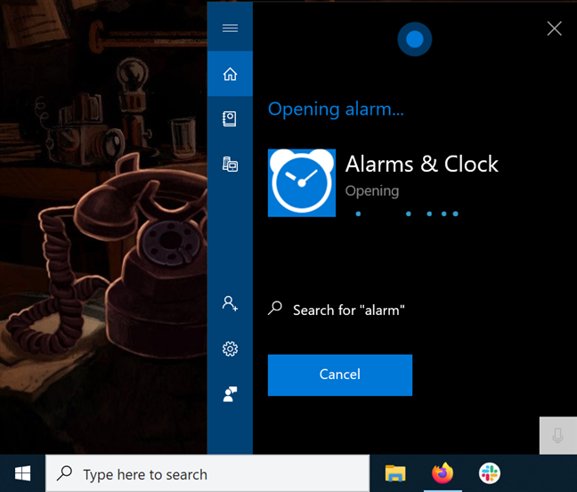 How to use and turn off alarms in Windows 10