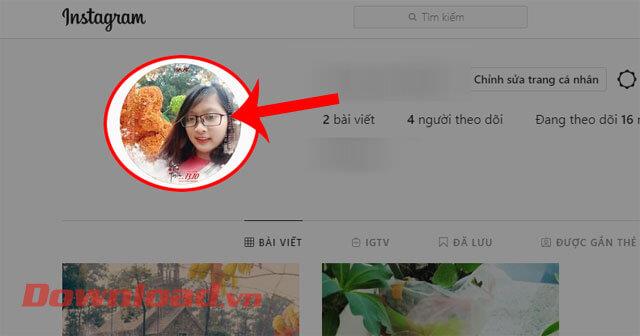 Instructions pour changer la photo de profil Instagram