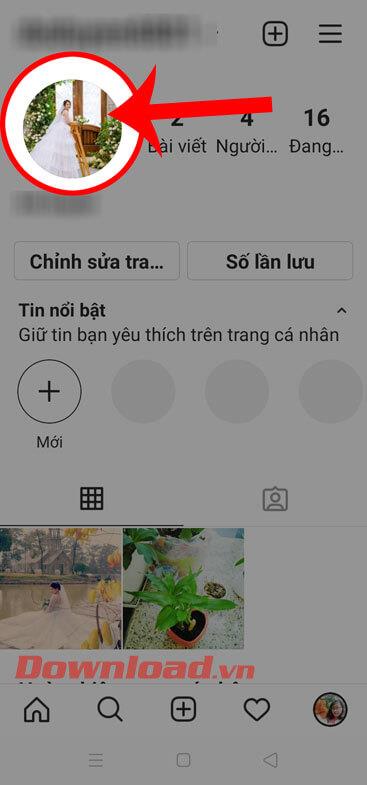 Instructions pour changer la photo de profil Instagram