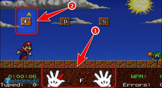 Instructions d'utilisation du logiciel de saisie à 10 doigts Mario Teaches Typing