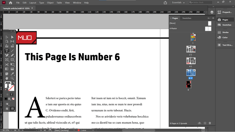 Comment ajouter des numéros de page dans Adobe InDesign