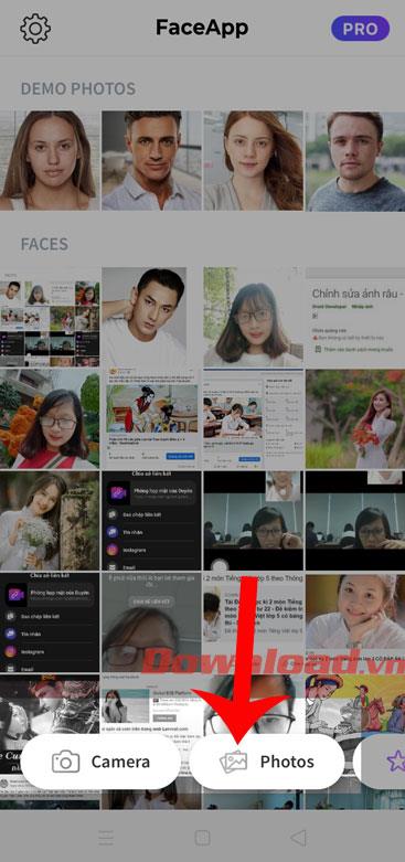 Instructions pour changer de visage à l'aide de l'application FaceApp
