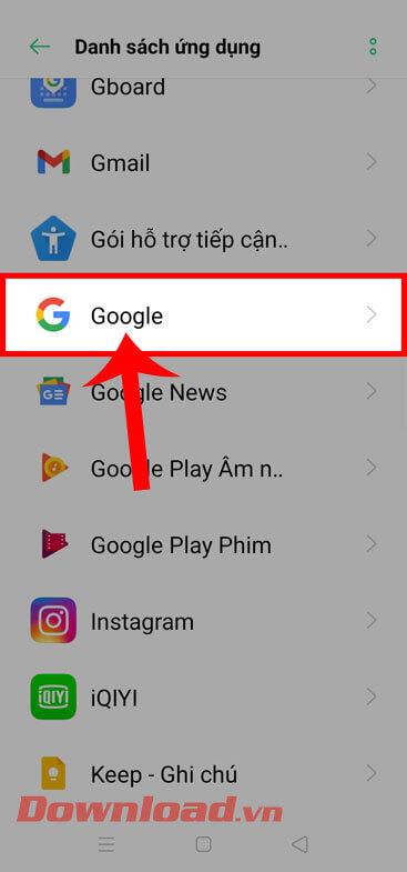 Instructions to fix the error of not being able to open Google on Android