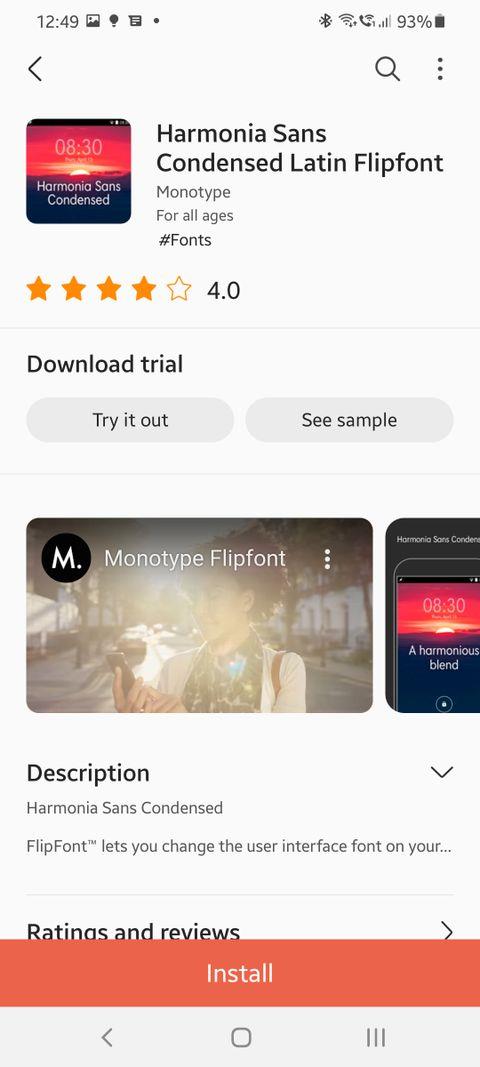 How to install and change fonts on Samsung Galaxy smartphones