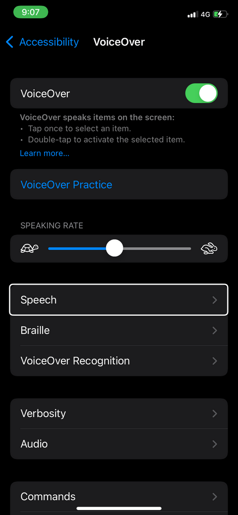 Bagaimana untuk menguasai ciri VoiceOver pada iPhone