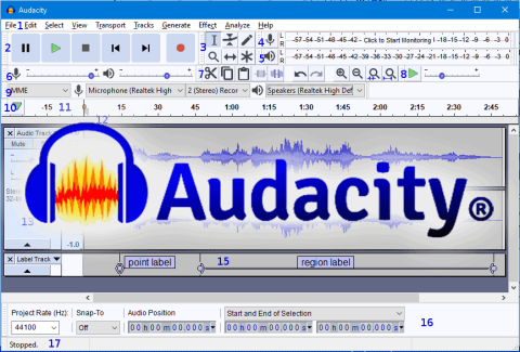 Instructions for filtering professional noise with Audacity