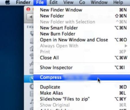 Buat dan ekstrak folder dan file di Mac Anda
