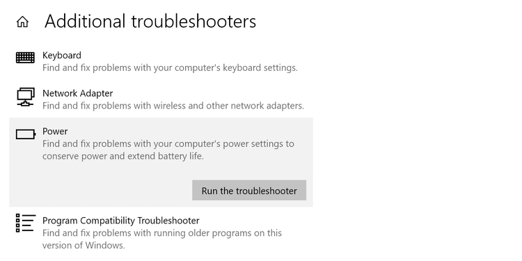 How to fix There Are Currently No Power Options Available error in Windows 10