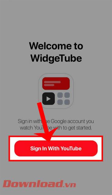 Instructions for using WidgeTube YouTube iPhone utility