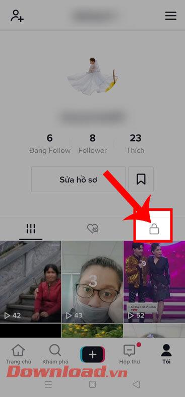 Instructions pour masquer les vidéos publiées sur TikTok