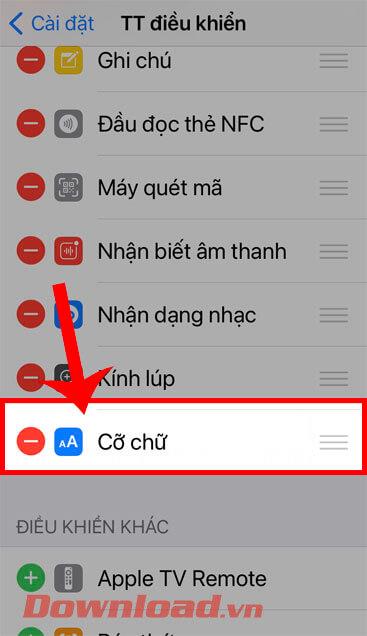 Instructions for changing the font size of each application on iPhone