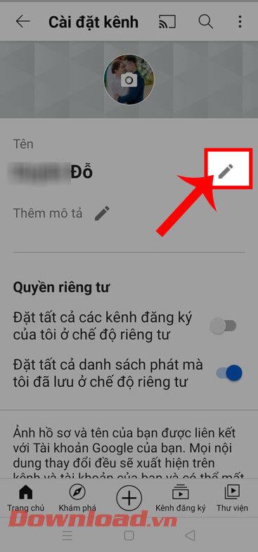 Instructions for changing Youtube channel name are extremely simple