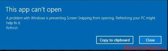 Instructions for fixing Snipping Tool errors on Windows 11