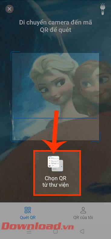 Instructions pour scanner les codes QR sur les photos avec Zalo