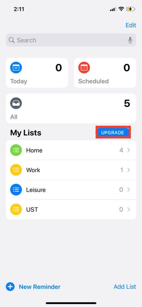 How to sort reminders on iPhone by tag