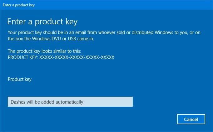 How to change product key on Windows 10