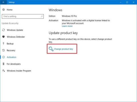 Как изменить ключ продукта в Windows 10