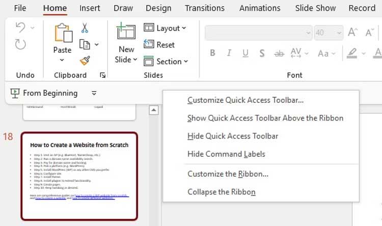 How to convert text to speech in PowerPoint