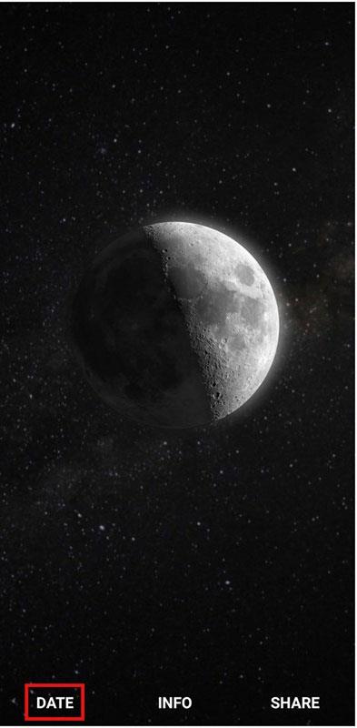 Instructions for creating Moon phase trend