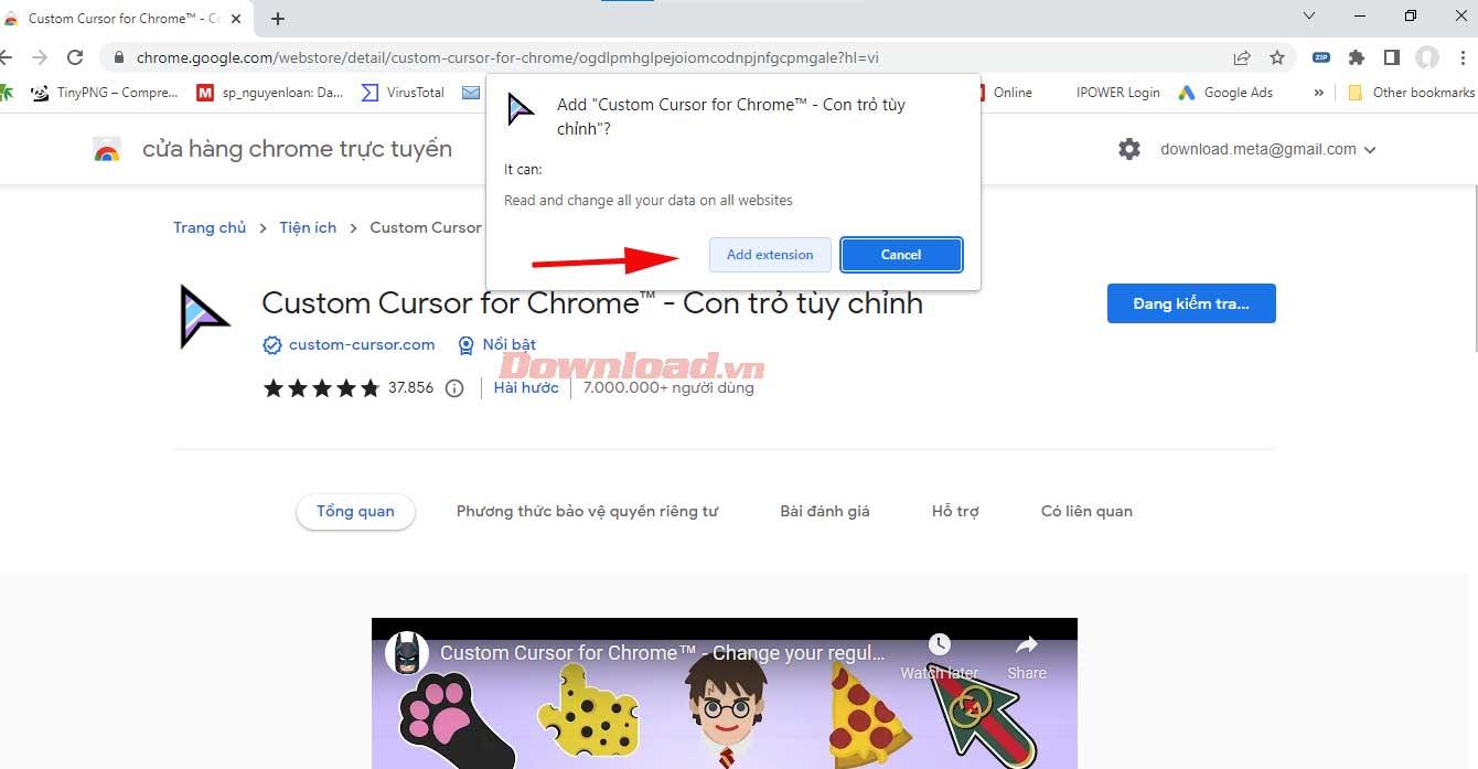 Comment changer le curseur dans Google Chrome