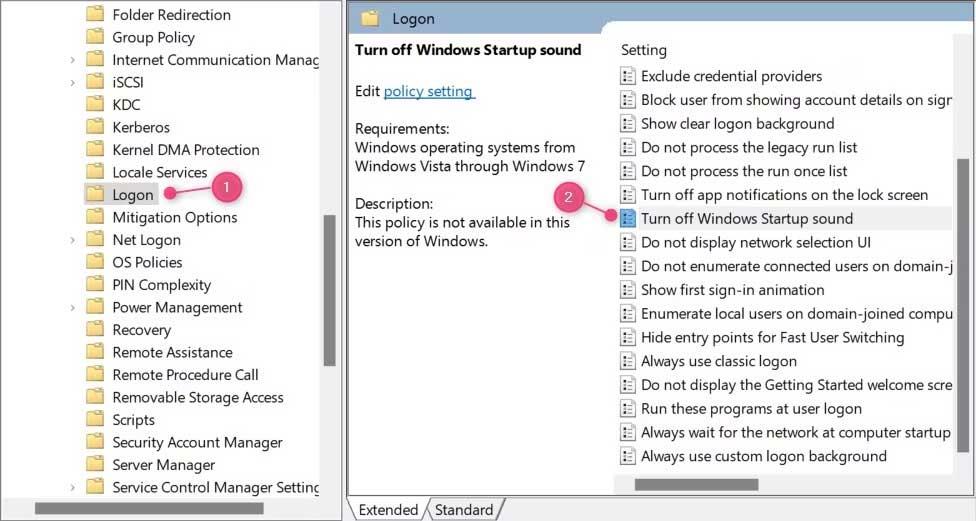 How to turn off the startup sound in Windows 11