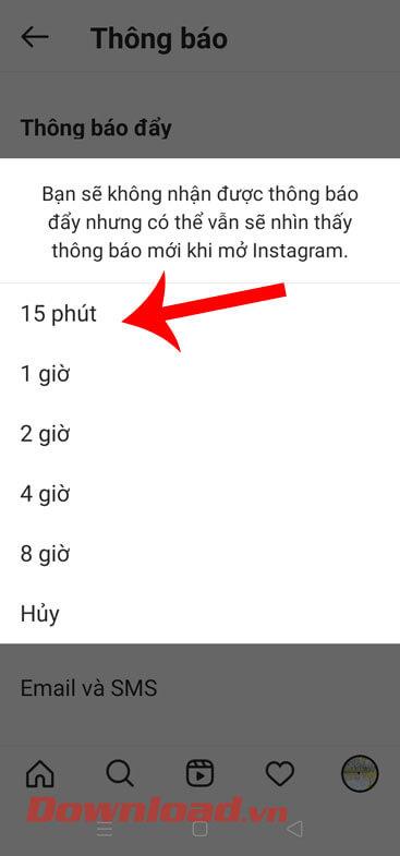 Instructions pour désactiver les notifications sur Instagram