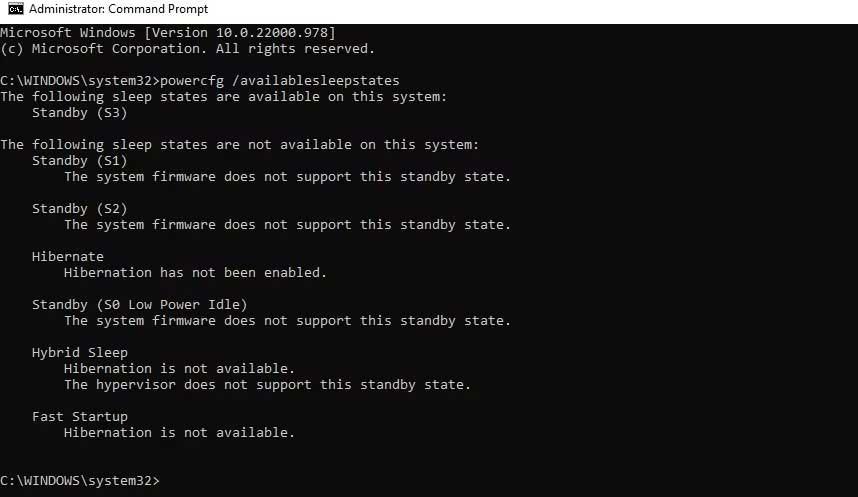 Cara menyemak status kuasa yang disokong pada Windows 11