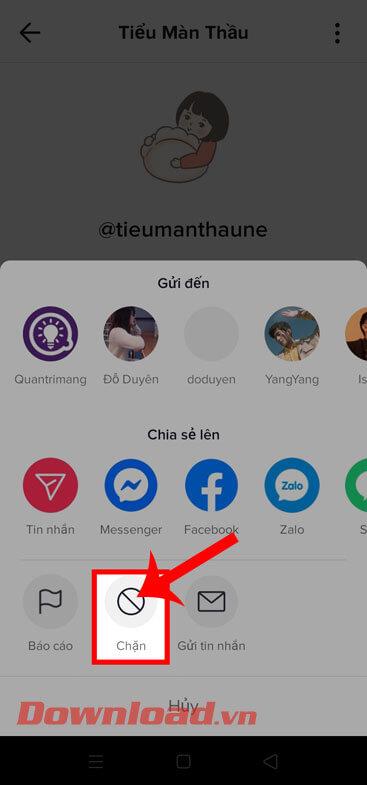 Instructions pour bloquer et débloquer des comptes sur TikTok