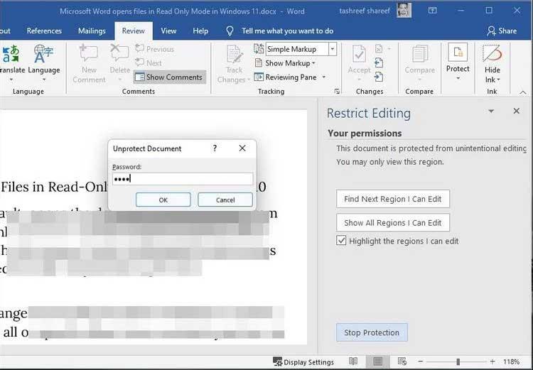 How to block Microsoft Word from opening files in read-only mode on Windows