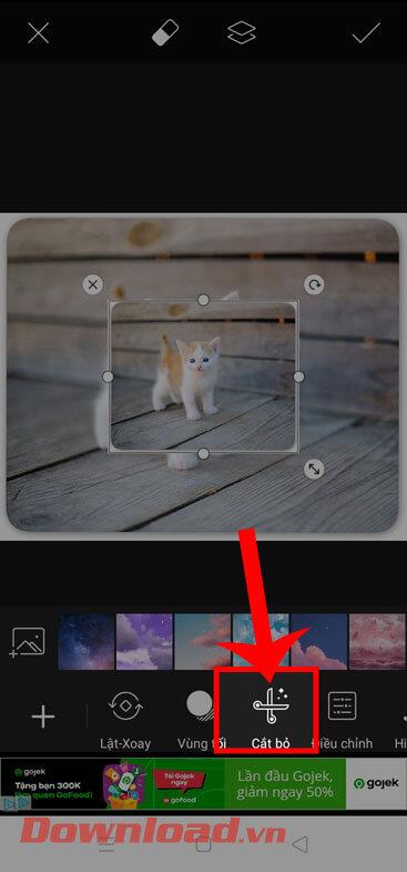 تعليمات لإنشاء صور رأس كبيرة باستخدام PicsArt
