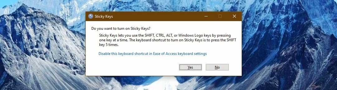Como ligar/desligar a Sticky Key no Windows 11