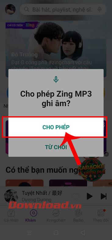 Instructies voor het vinden van muziek- en nummernamen met behulp van de virtuele assistent op Zing MP3
