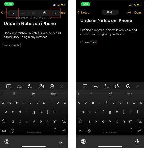 Cara membatalkan dan memulihkan catatan di iPhone