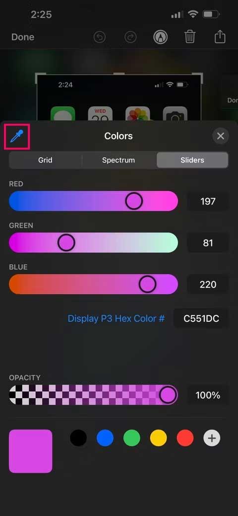 Comment trouver un code couleur hexadécimal sur l'écran