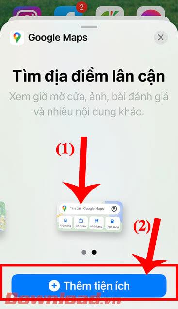 Cara memasang widget Google Maps untuk petunjuk arah di iPhone