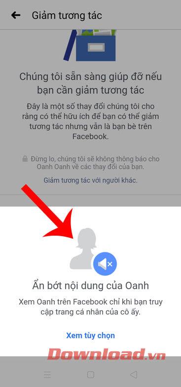 Instructions pour réduire les interactions entre amis sur Facebook