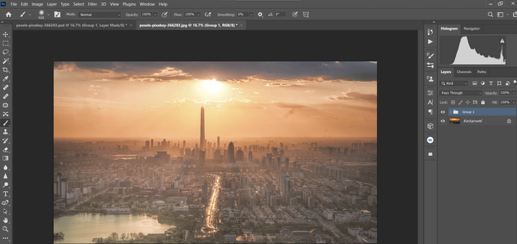 3 cara mengedit matahari terbenam di Photoshop