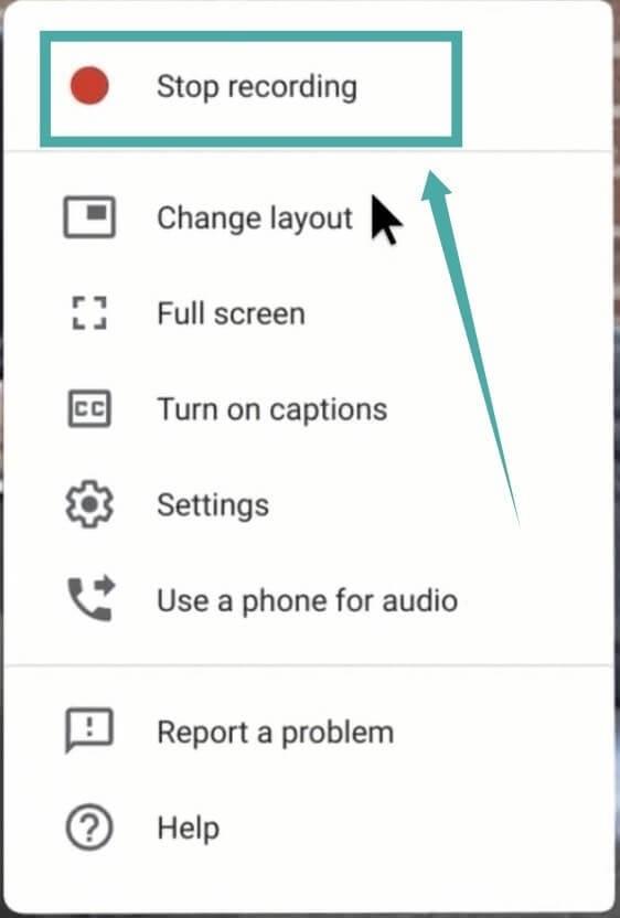 How to record a meeting video on Google Meet