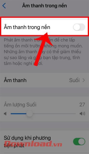 Instructions pour activer le son de fond sur iOS 15