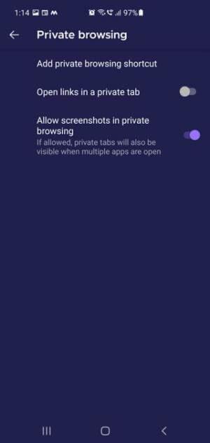 Como fazer capturas de tela no modo de navegação anônima no Android