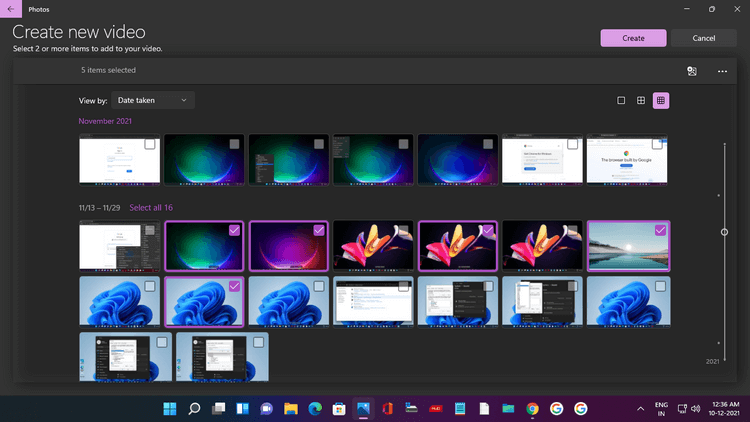 Comment créer des vidéos à l'aide de l'application Photos sur Windows 11