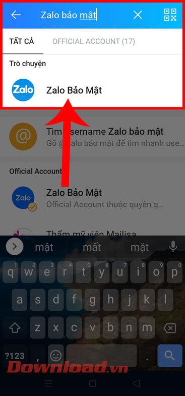 Instructions for authenticating your Zalo account are extremely simple